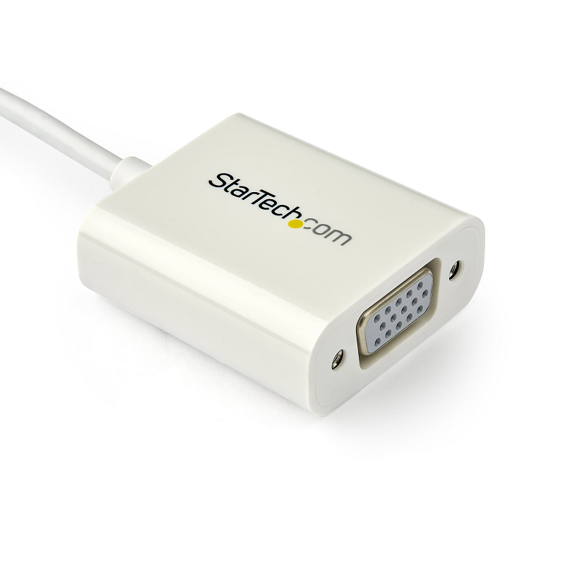 StarTech CDP2VGAW USB-C to VGA Adapter - White